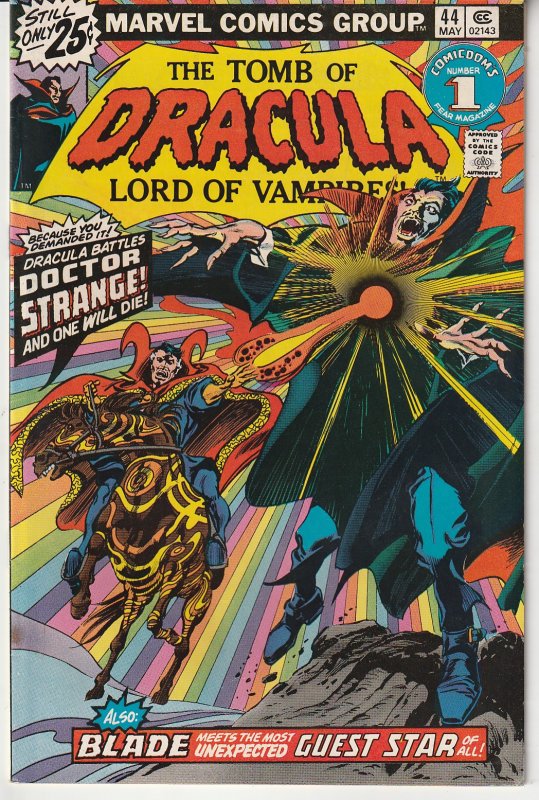 Tomb of Dracula(vol. 1) # 44 Dracula vs Dr. Strange !