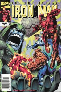 Iron Man, The Invincible #14 Marvel Comics Newsstand 03/99 (VF+ 8.5/Stock Pic)