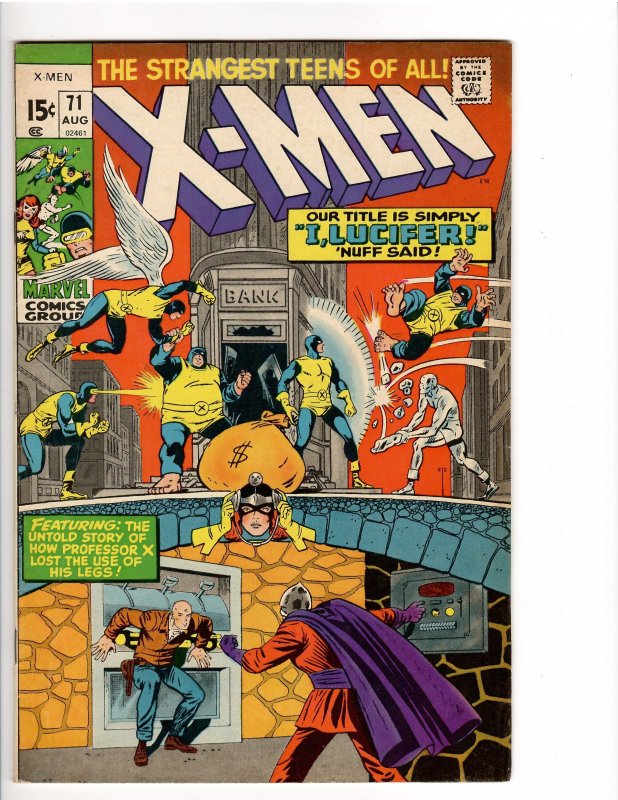 X-MEN #71 F/VF 7.0  (VERMONT COLLECTION)