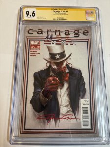 Carnage USA (2012) # 2 (CGC 9.6 SS) Signed Clayton Crain (Marvel)