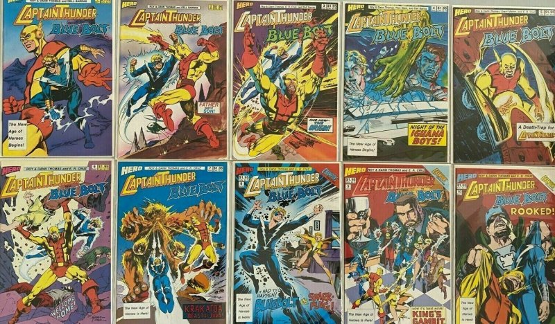 Captain thunder and blue bolt set:#1-10 8.5 VF+ (1987-88)