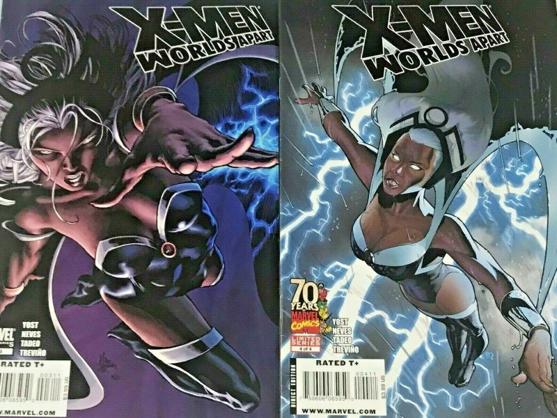 X-MEN WORLDS APART#1-4 VF/NM  LOT 2008 J SCOTT CAMPBELL MARVEL COMICS