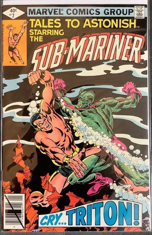 Tales to Astonish #2 (1980, Marvel) Starring The Sub-Mariner. VF/NM