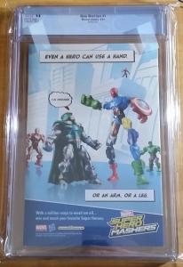 New Warriors #1 Marvel 2014 1:100 j Scott Campbell Variant CGC 9.8 NM/MT TV Show