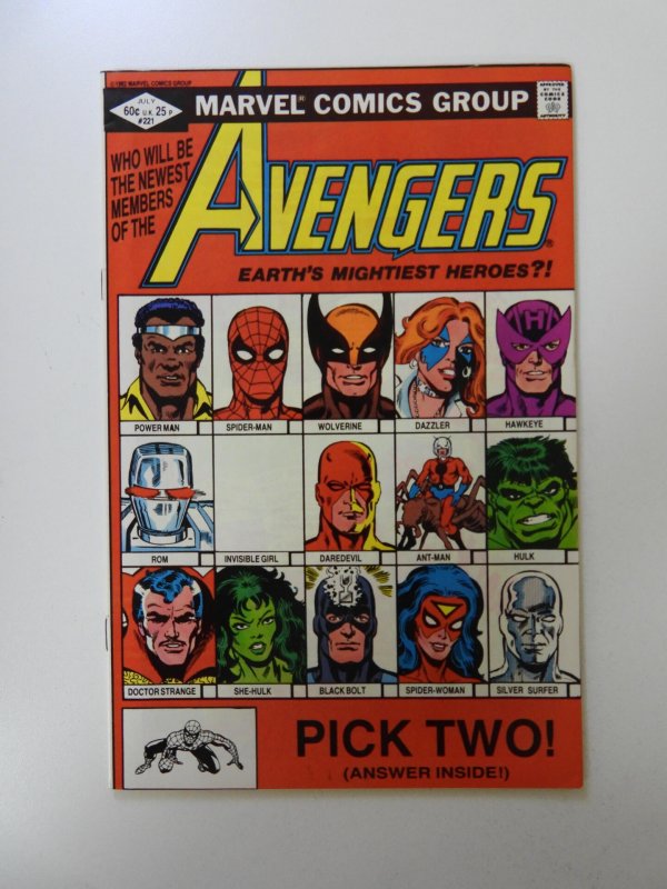 The Avengers #221 (1982) VF condition