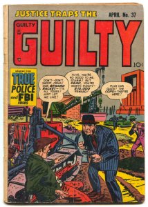 Justice Traps The Guilty #37 1952- Golden Age Crime comic VG