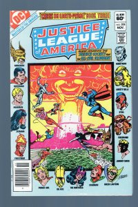 Justice League of America #208 - George Perez Cover. Newsstand. (7.5/8.0) 1982