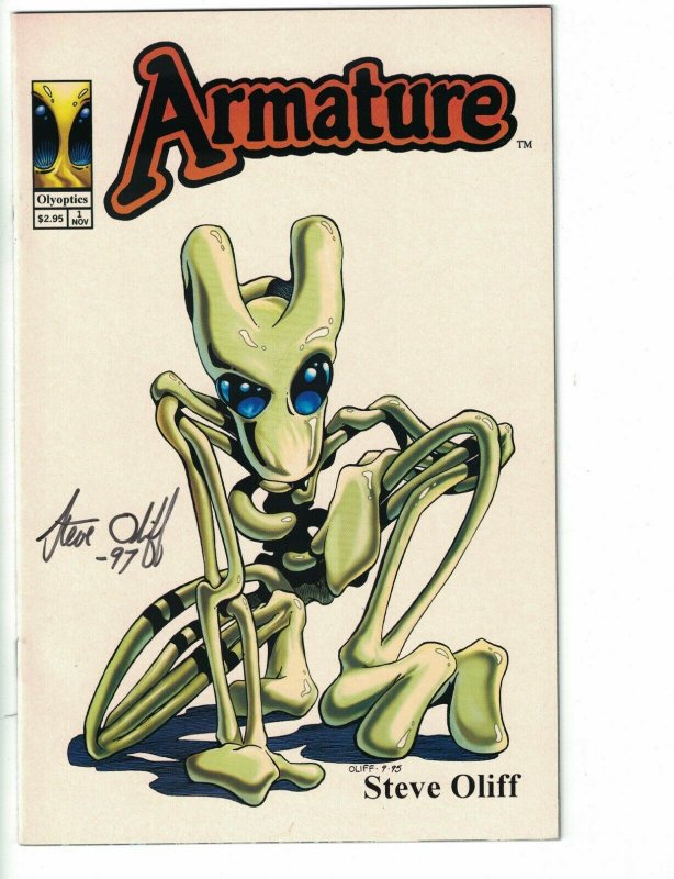 Armature #1 VF signed by Steve Oliff - Olyoptics 1996 | save on shipping detail