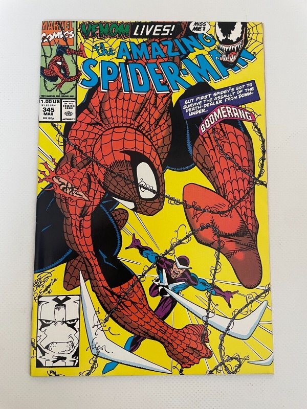 Amazing Spider-Man # 345 NM- Marvel Comic Book Venom 16 RC48