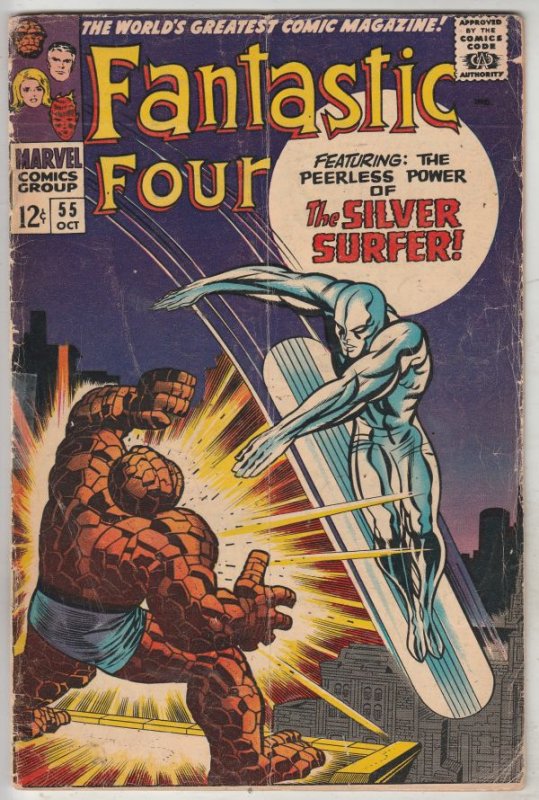 Fantastic Four #55 (Oct-66) VG Affordable-Grade Fantastic Four, Mr. Fantastic...