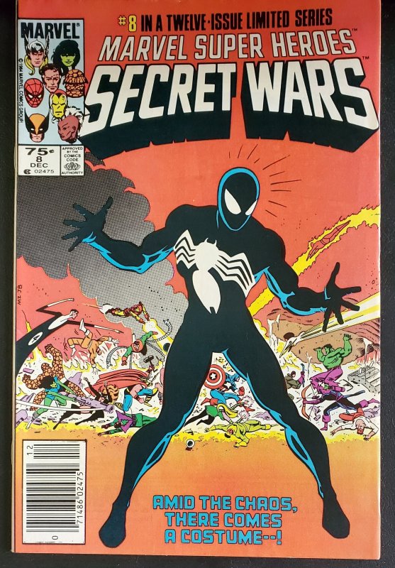 Marvel Super Heroes Secret Wars #8 (1984) Newsstand Edition Key Issue of Venom