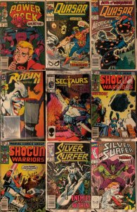 Lot of 9 Comics (See Description) Quasar, Shogun Warriors, Silver Surfer, Pow...