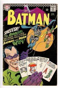 BATMAN 179 F-/F 5.5-6.0 2nd SILVER AGE RIDDLER APPEARANCE