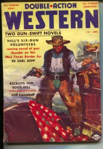 Double Action Western-12/1937-Winford-barroom gunfight cover-Ed Earl Repp tea...