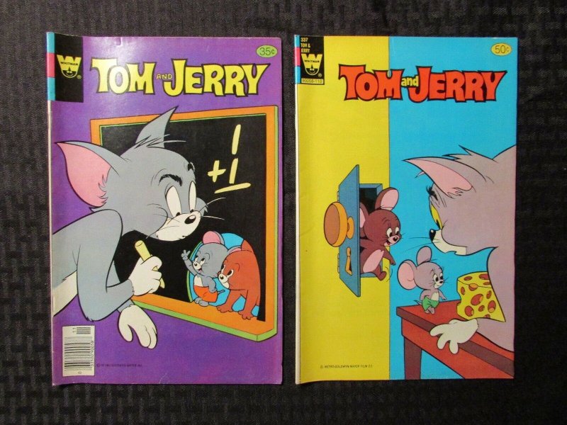 1978/80 TOM AND JERRY #312 Fn- 5.5 #337 FN 6.0 Whitman LOT of 2