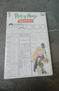 Rick and Morty vs. Dungeons & Dragons #3 Cover B - Character Sheet (2018)
