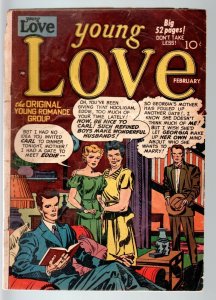 YOUNG LOVE #7-1950-ROMANCE-SIMON & KIRBY STORIES AND COVER-PRIZE-G cond G