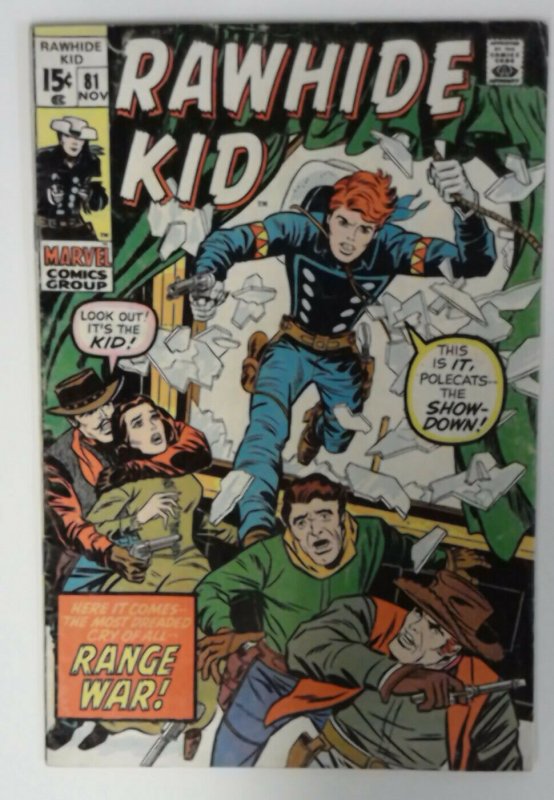 Rawhide Kid #81 Marvel Comic 1970 Bronze Age FN+  Western Cowboy Comics