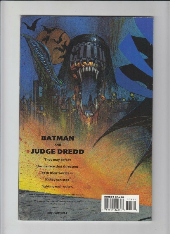 Batman/Judge Dredd: Judgment on Gotham #1 (4th) VF/NM; DC | we combine shipping 