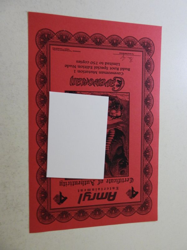 Cavewoman: Mutation #1 Budd Root Special Edition Nude (2012) w/ cert NM