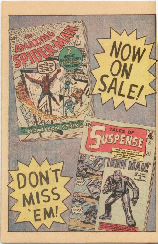 Fantastic Four #13 1st appearance and Origin of The Watcher; 1st Red Ghost!