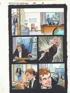 Spectacular Spider-Man #235 p.15 Color Guide - J. Jonah Jameson by John Kalisz