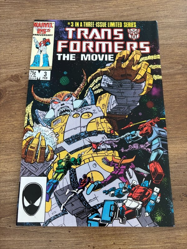Transformers The Movie # 3 NM Marvel Comic Book Optimus Prime Bumble Bee 12 J439
