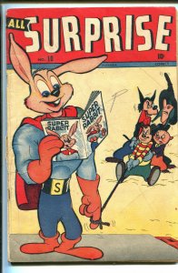 ALL SURPRISE #10 1946TIMELY-SUPER RABBIT-vg