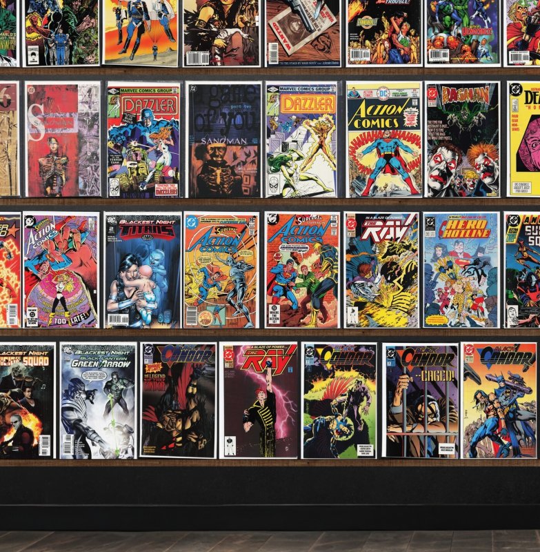 Huge Lot 150+ Comics with Captain Atom, Animal Man, Blackhawk & More!