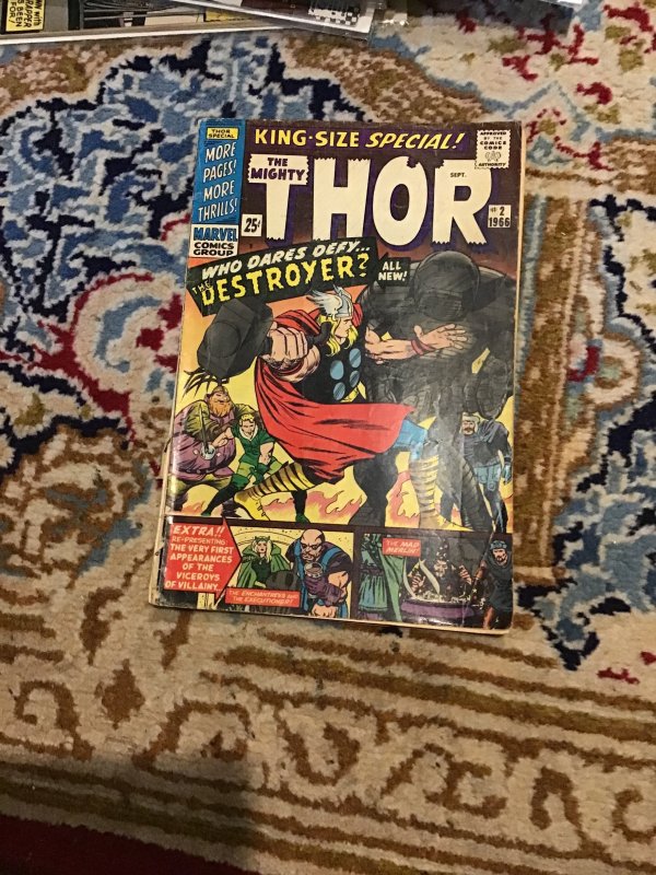 Thor Annual #2 (1966) Giant-Size 2nd key! Jack Kirby Art Mid-Grade VG/FN wow!