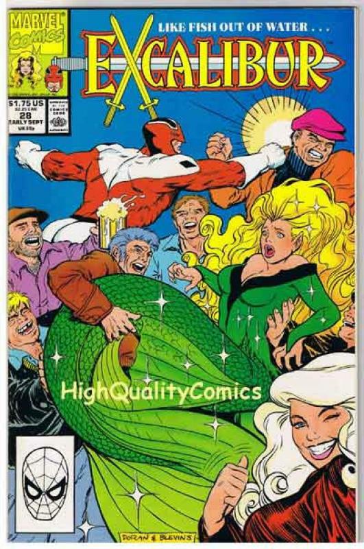 EXCALIBUR #28 29 30 31 32,NM+,Chris Claremont,Captain Britain,1988,more in store