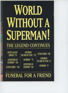 Superman #75 (1987) - 9.4 NM *Death of Superman* 2nd Print 