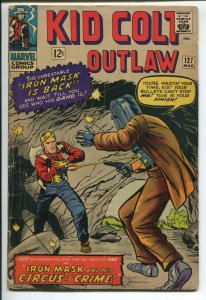 Kid Colt Outlaw #127 - Iron Mask & His Circus of Crime! - 1966 (Grade 4.5)