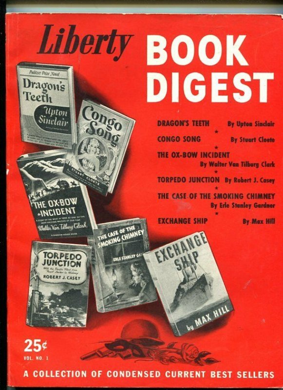 LIBERTY BOOK DIGEST-1943-PULP-GARDNER-SINCLAIR-SOUTHERN STATES PEDIGREE-vf