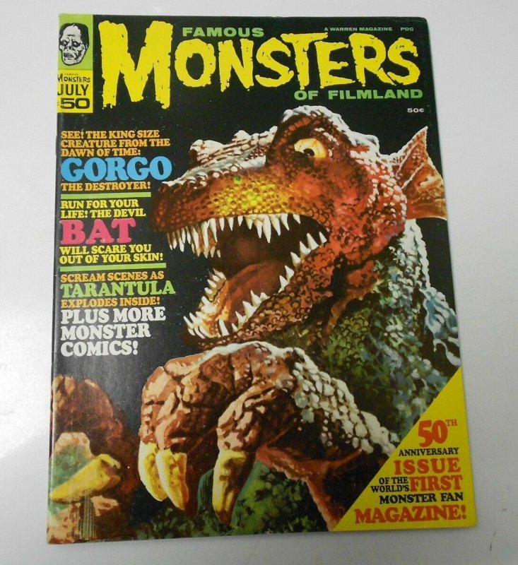 1968 FAMOUS MONSTERS #50 DEVIL BAT Tarantula GORGO VF+