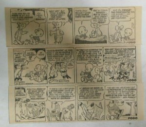 (25) Pogo Dailies by Walt Kelly from 4,1959 Size: 3 x 7 inches