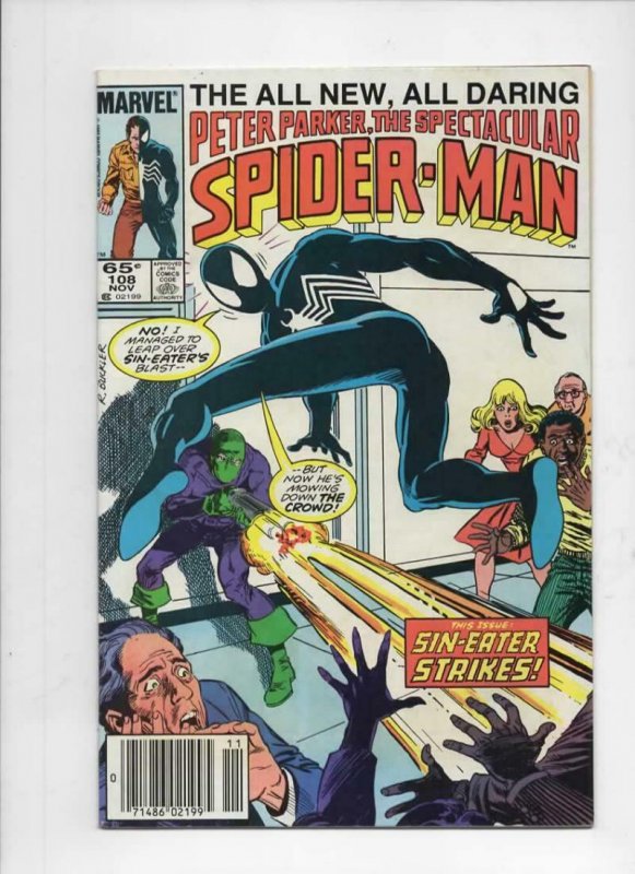 Peter Parker SPECTACULAR SPIDER-MAN #108 VF/NM Sin-Eater 1976 1985 more in store