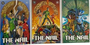 (1998) JUSTICE LEAGUE The NAIL #1-3 COMPLETE SET! ALAN DAVIS! 1 2 3! JLA!