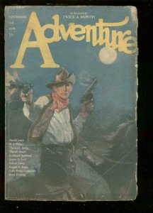 ADVENTURE PULP-NOV 3 1920-WESTERN GUNFIGHT COVER--KLINE G