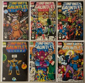 Infinity Gauntlet set #1-6 Marvel Direct (8.0 VF) (1991)