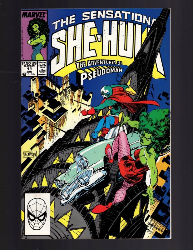 The Sensational She-Hulk #11 (1990)  PSUEDOMAN Appearance      / EC#15