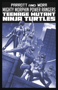 MMPR TMNT II #1 Black White Edition Cover B Variant Comic Book 2023 - Boom