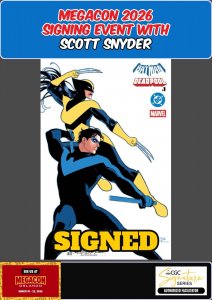 BATMAN DEADPOOL #1 REDONDO MEGACON 2026 SCOTT SNYDER SIGNED W/COA PRESALE NM