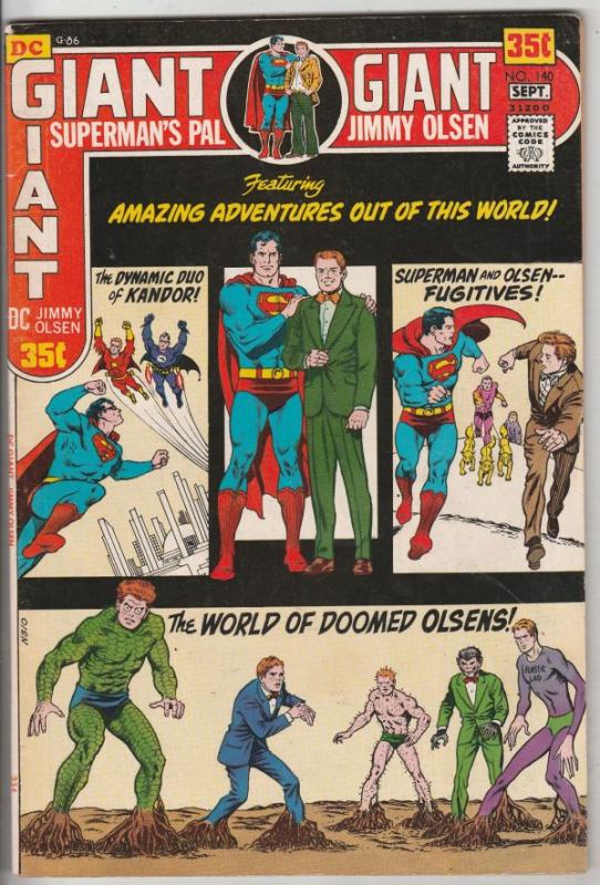 Jimmy Olsen, Superman's Pal  #140 (Sep-71) NM- High-Grade Jimmy Olsen, New Go...