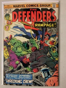 Defenders #18 newsstand Wrecking Crew + Power Man appearance 5.0 (1974)