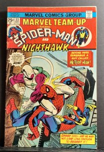 Marvel Team-Up #33 (1975) Spider-Man & Nighthawk VG+ - MVS Intact