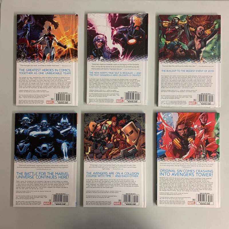 Avengers Marvel Now Vol. 1-6 Complete Set Hardcover Jonathan Hickman 