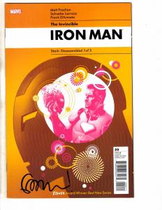 Invincible Iron Man # 20 NM SIGNED BY Matt Fraction Marvel Comic Book J246