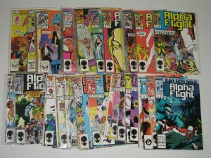 ALPHA FLIGHT LOT #1-52 + 2 ANNUALS-WOLVERINE X-MEN CANADA MAPLE LEAFS- VF/NM