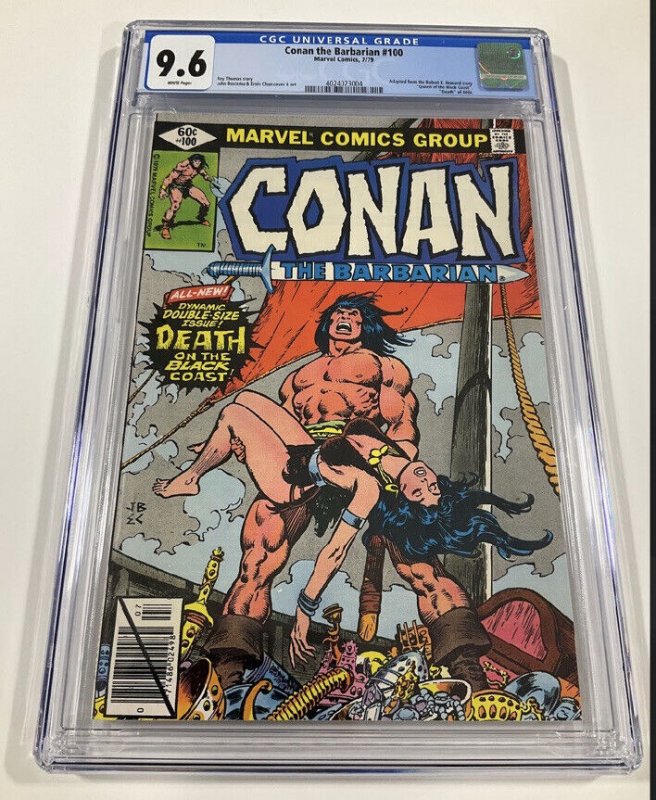 Conan The Barbarian 100 cgc 9.6 white pages marvel 1979 